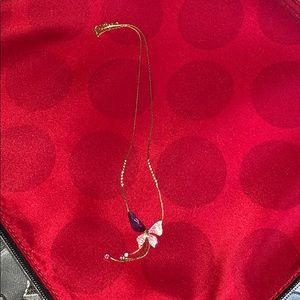 Pink Butterfly Necklace